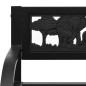vidaXL Banco de jardín para niños de acero 86 cm vidaXL Banco de jardín para niños de acero 86 cm