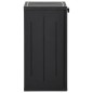 vidaXL Armario de almacenaje de jardín PP ratán negro 65x45x88 cm vidaXL Armario de almacenaje de jardín PP ratán negro 65x45x88 cm