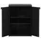 vidaXL Armario de almacenaje de jardín PP ratán negro 65x45x88 cm vidaXL Armario de almacenaje de jardín PP ratán negro 65x45x88 cm