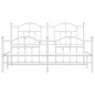 vidaXL Estructura cama metal con cabecero y pie cama blanco 183x213 cm vidaXL Estructura cama metal con cabecero y pie cama blanco 183x213 cm