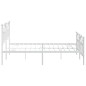 vidaXL Estructura cama metal con cabecero y pie cama blanco 183x213 cm vidaXL Estructura cama metal con cabecero y pie cama blanco 183x213 cm