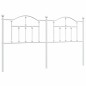 vidaXL Cabecero de metal blanco 180 cm