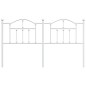 vidaXL Cabecero de metal blanco 180 cm