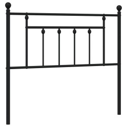 vidaXL Cabecero de metal negro 100 cm