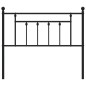 vidaXL Cabecero de metal negro 100 cm vidaXL Cabecero de metal negro 100 cm