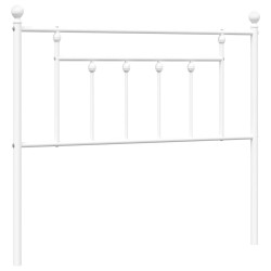 vidaXL Cabecero de metal blanco 100 cm
