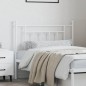 vidaXL Cabecero de metal blanco 100 cm vidaXL Cabecero de metal blanco 100 cm