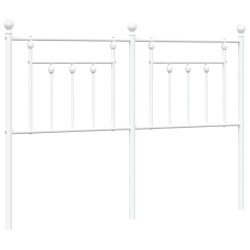 vidaXL Cabecero de metal blanco 150 cm