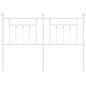 vidaXL Cabecero de metal blanco 150 cm vidaXL Cabecero de metal blanco 150 cm