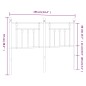 vidaXL Cabecero de metal blanco 150 cm vidaXL Cabecero de metal blanco 150 cm