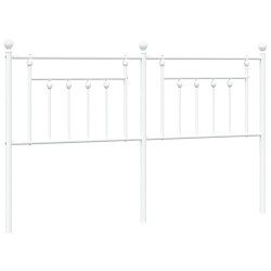 vidaXL Cabecero de metal blanco 180 cm