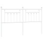 vidaXL Cabecero de metal blanco 180 cm vidaXL Cabecero de metal blanco 180 cm