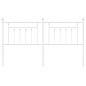 vidaXL Cabecero de metal blanco 180 cm vidaXL Cabecero de metal blanco 180 cm