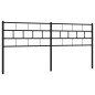 vidaXL Cabecero de metal negro 200 cm vidaXL Cabecero de metal negro 200 cm
