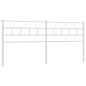 vidaXL Cabecero de metal blanco 180 cm
