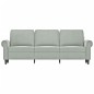 vidaXL Sofá de 3 plazas terciopelo gris claro 180 cm
