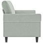 vidaXL Sofá de 3 plazas terciopelo gris claro 180 cm