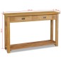 vidaXL Mesa consola de madera de teca maciza 120x30x80 cm vidaXL Mesa consola de madera de teca maciza 120x30x80 cm