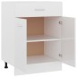 vidaXL Armario inferior madera ingeniería blanco brillo 60x46x81,5 cm vidaXL Armario inferior madera ingeniería blanco brillo 60x46x81,5 cm
