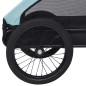 vidaXL Remolque de bicicleta para mascotas azul y negro vidaXL Remolque de bicicleta para mascotas azul y negro