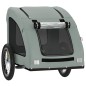 vidaXL Remolque de bicicleta mascotas hierro tela Oxford gris vidaXL Remolque de bicicleta mascotas hierro tela Oxford gris