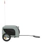 vidaXL Remolque de bicicleta mascotas hierro tela Oxford gris negro vidaXL Remolque de bicicleta mascotas hierro tela Oxford gris negro