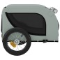 vidaXL Remolque de bicicleta mascotas hierro tela Oxford gris negro vidaXL Remolque de bicicleta mascotas hierro tela Oxford gris negro