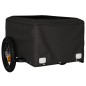 vidaXL Remolque para bicicleta hierro negro y amarillo 30 kg vidaXL Remolque para bicicleta hierro negro y amarillo 30 kg
