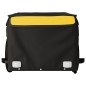 vidaXL Remolque para bicicleta hierro negro y amarillo 30 kg vidaXL Remolque para bicicleta hierro negro y amarillo 30 kg