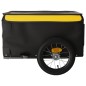 vidaXL Remolque para bicicleta hierro negro y amarillo 30 kg vidaXL Remolque para bicicleta hierro negro y amarillo 30 kg