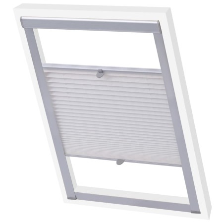 vidaXL Persiana plisada blanca M04/304 