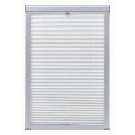 vidaXL Persiana plisada blanca M04/304 