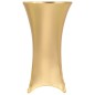 vidaXL Fundas de mesa elásticas 2 unidades 70 cm dorado vidaXL Fundas de mesa elásticas 2 unidades 70 cm dorado