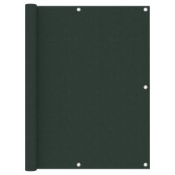 vidaXL Toldo para balcón tela oxford verde oscuro 120x400 cm