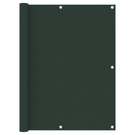 vidaXL Toldo para balcón tela oxford verde oscuro 120x400 cm