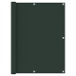 vidaXL Toldo para balcón tela oxford verde oscuro 120x400 cm vidaXL Toldo para balcón tela oxford verde oscuro 120x400 cm