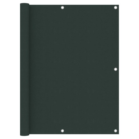 vidaXL Toldo para balcón tela oxford verde oscuro 120x600 cm