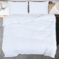 vidaXL Juego de funda nórdica microfibra ligera blanco 200x200 cm vidaXL Juego de funda nórdica microfibra ligera blanco 200x200 cm
