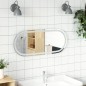 vidaXL Espejo de baño LED ovalado 90x40 cm vidaXL Espejo de baño LED ovalado 90x40 cm