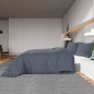 vidaXL Juego de funda nórdica algodón gris antracita 260x240 cm
