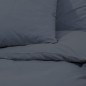 vidaXL Juego de funda nórdica algodón gris antracita 260x240 cm