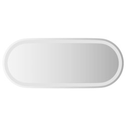 vidaXL Espejo de baño LED ovalado 90x40 cm