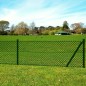 vidaXL Valla metálica con estacas postes acero galvanizado 1,0x25 m vidaXL Valla metálica con estacas postes acero galvanizado 1,0x25 m