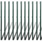 vidaXL Valla metálica con estacas postes acero galvanizado 1,0x25 m vidaXL Valla metálica con estacas postes acero galvanizado 1,0x25 m