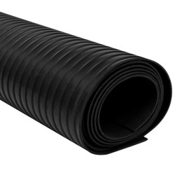 vidaXL Alfombra de goma antideslizante acanalada ancha 2x1 m