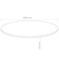 vidaXL Tablero de mesa redondo MDF 800x18 mm vidaXL Tablero de mesa redondo MDF 800x18 mm