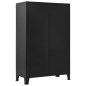 vidaXL Armario industrial de acero negro 90x40x140 cm vidaXL Armario industrial de acero negro 90x40x140 cm