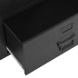 vidaXL Armario industrial de acero negro 90x40x140 cm vidaXL Armario industrial de acero negro 90x40x140 cm