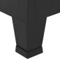 vidaXL Armario industrial de acero negro 90x40x140 cm vidaXL Armario industrial de acero negro 90x40x140 cm