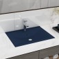 vidaXL Lavabo de lujo con grifo cerámica azul oscuro 60x46 cm vidaXL Lavabo de lujo con grifo cerámica azul oscuro 60x46 cm